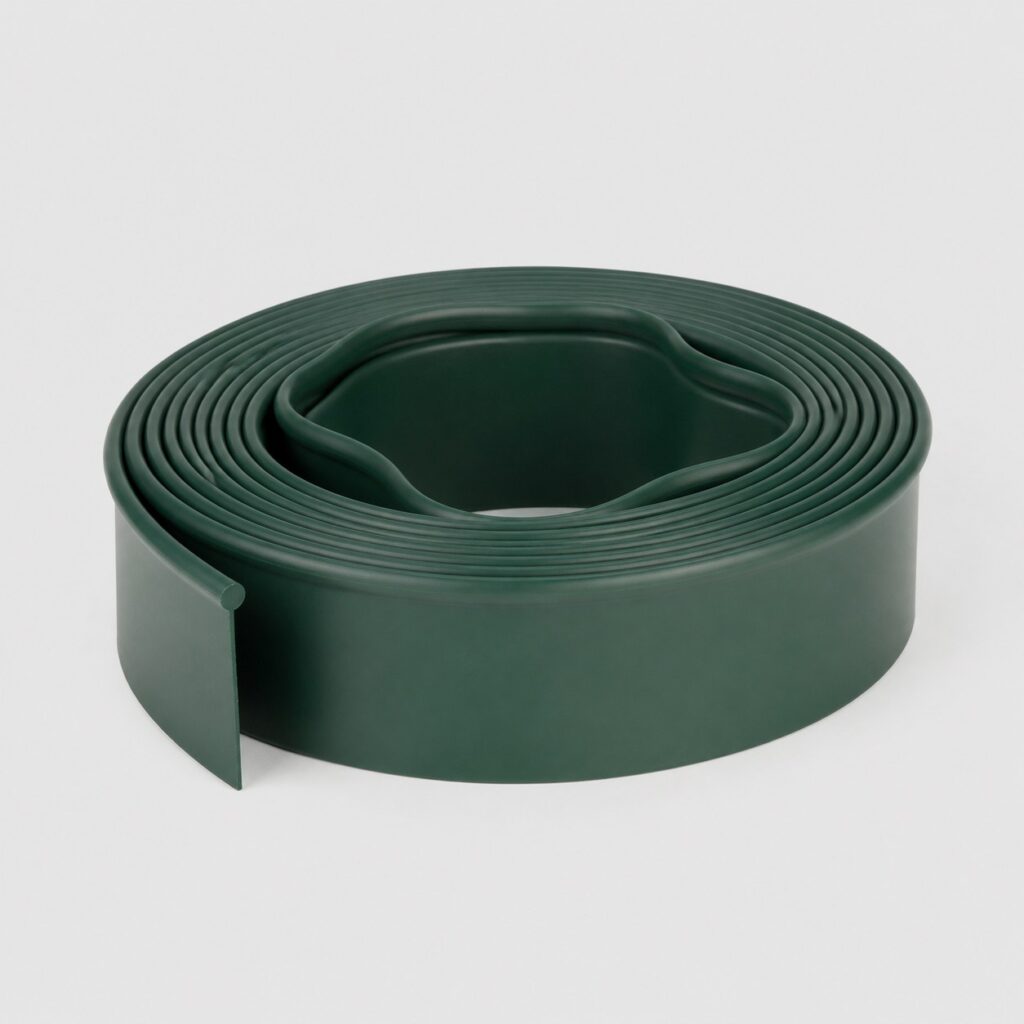 Rouleau plat de petite bordure de jardin verte de faible hauteur