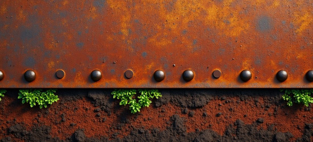 découvrez les bordures en acier corten, idéales pour sublimer vos espaces extérieurs grâce à leur rouille de surface naturelle et leur capacité à colorer subtilement le sol.